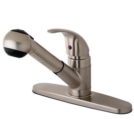 Kingston Brass Legacy Pull-Out Kitchen Faucet, Brushed Nickel KB6708LL